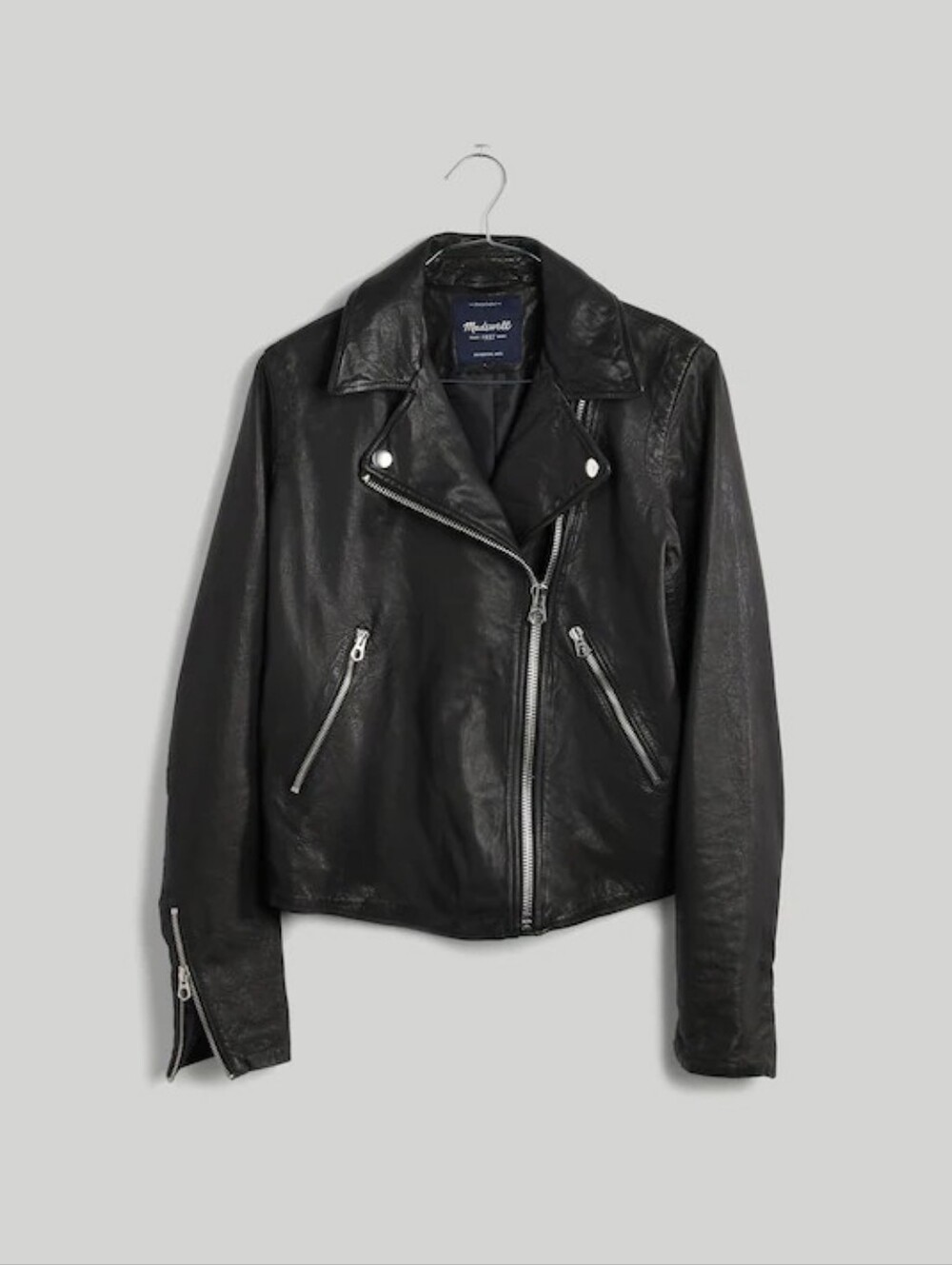 Madewell The Washed Leather Motorcycle Jacket E0488